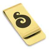 Stainless Steel Matau (Fish Hook) Maori Symbol Classic Slim Money Clip