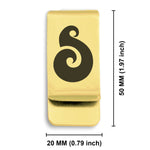 Stainless Steel Matau (Fish Hook) Maori Symbol Classic Slim Money Clip
