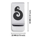Stainless Steel Matau (Fish Hook) Maori Symbol Classic Slim Money Clip