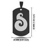 Stainless Steel Matau (Fish Hook) Maori Symbol Dog Tag Keychain - Comfort Zone Studios