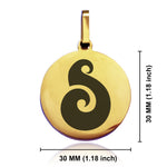 Stainless Steel Matau (Fish Hook) Maori Symbol Round Medallion Pendant