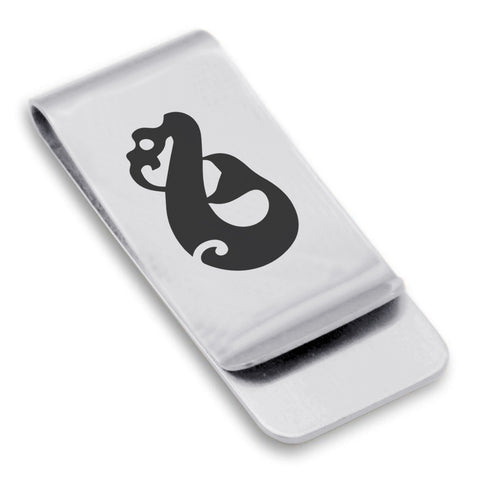 Stainless Steel Manaia (Guardian Spirit) Maori Symbol Classic Slim Money Clip