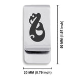 Stainless Steel Manaia (Guardian Spirit) Maori Symbol Classic Slim Money Clip