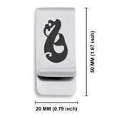 Stainless Steel Manaia (Guardian Spirit) Maori Symbol Classic Slim Money Clip