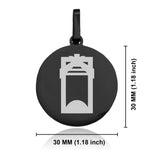 Stainless Steel Toki (Adze) Maori Symbol Round Medallion Pendant