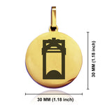 Stainless Steel Toki (Adze) Maori Symbol Round Medallion Pendant
