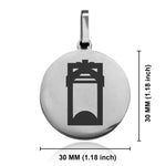 Stainless Steel Toki (Adze) Maori Symbol Round Medallion Pendant