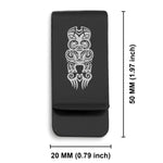 Stainless Steel Taniwha Maori Symbol Classic Slim Money Clip