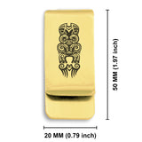 Stainless Steel Taniwha Maori Symbol Classic Slim Money Clip