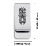 Stainless Steel Taniwha Maori Symbol Classic Slim Money Clip
