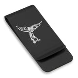 Stainless Steel Whale Tail Maori Symbol Classic Slim Money Clip