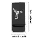 Stainless Steel Whale Tail Maori Symbol Classic Slim Money Clip