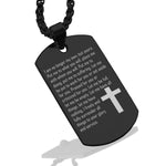 Stainless Steel Covenant Prayer Dog Tag Pendant