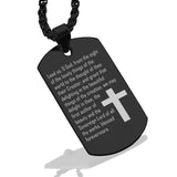 Stainless Steel Lead Us Prayer Dog Tag Pendant