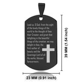 Stainless Steel Lead Us Prayer Dog Tag Pendant