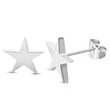 Stainless Steel Shining Shooting Star Stud Earrings - Comfort Zone Studios