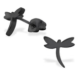 Stainless Steel Dragonfly Cut-Out Stud Post Earrings - Comfort Zone Studios