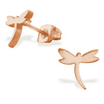 Stainless Steel Dragonfly Cut-Out Stud Post Earrings - Comfort Zone Studios