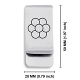 Stainless Steel Sacred Geometry Egg of Life Classic Slim Money Clip
