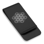 Stainless Steel Sacred Geometry Fruit of Life Classic Slim Money Clip