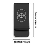 Stainless Steel Sacred Geometry Vesica Piscis Classic Slim Money Clip