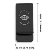 Stainless Steel Sacred Geometry Vesica Piscis Classic Slim Money Clip