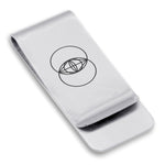 Stainless Steel Sacred Geometry Vesica Piscis Classic Slim Money Clip