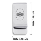 Stainless Steel Sacred Geometry Vesica Piscis Classic Slim Money Clip