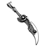 Stainless Steel Dragonborn Dagger Sword Pendant Necklace - Comfort Zone Studios