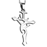 Stainless Steel Tribal Journey Religious Cross Pendant Necklace - Comfort Zone Studios