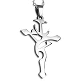 Stainless Steel Tribal Journey Religious Cross Pendant Necklace - Comfort Zone Studios