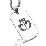 Stainless Steel Viking Battle Axe Dog Tag Pendant - Comfort Zone Studios