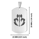 Stainless Steel Viking Battle Axe Dog Tag Pendant - Comfort Zone Studios