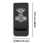 Stainless Steel Viking Mjolnir (Thor’s Hammer) Classic Slim Money Clip