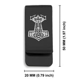 Stainless Steel Viking Mjolnir (Thor’s Hammer) Classic Slim Money Clip