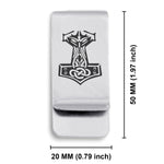 Stainless Steel Viking Mjolnir (Thor’s Hammer) Classic Slim Money Clip