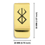 Stainless Steel Viking Berserkers Classic Slim Money Clip