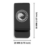 Stainless Steel Viking Ulfhednar Wolves Classic Slim Money Clip