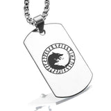 Stainless Steel Viking Ulfhednar Wolves Dog Tag Pendant - Comfort Zone Studios