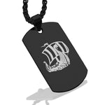 Stainless Steel Viking Ship Dog Tag Pendant - Comfort Zone Studios