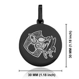 Stainless Steel Viking Battle Boar Round Medallion Pendant