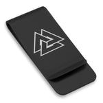 Stainless Steel Viking Valknut Classic Slim Money Clip