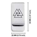 Stainless Steel Viking Valknut Classic Slim Money Clip