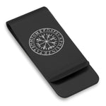 Stainless Steel Viking Vegvisir (Compass) Classic Slim Money Clip