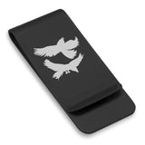 Stainless Steel Viking Odin’s Ravens Classic Slim Money Clip