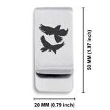 Stainless Steel Viking Odin’s Ravens Classic Slim Money Clip