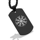 Stainless Steel Viking Helm of Awe Dog Tag Pendant - Comfort Zone Studios