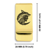 Stainless Steel Apache Warrior Champion Classic Slim Money Clip