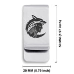 Stainless Steel Apache Warrior Champion Classic Slim Money Clip