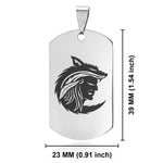 Stainless Steel Apache Warrior Champion Dog Tag Pendant - Comfort Zone Studios